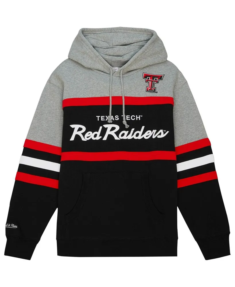 Men's Mitchell & Ness Black Texas Tech Red Raiders Head Coach Pullover Hoodie