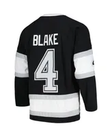 Men's Mitchell & Ness Rob Blake Black Los Angeles Kings 1992/93 Blue Line Player Jersey