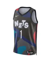 Men's and Women's Nike Mikal Bridges Black Brooklyn Nets 2023/24 Swingman Jersey - City Edition