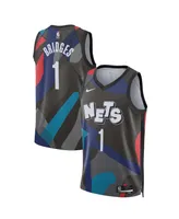 Men's and Women's Nike Mikal Bridges Black Brooklyn Nets 2023/24 Swingman Jersey - City Edition