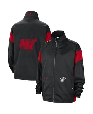Women's Nike Black/Red Miami Heat 2023/24 City Edition Courtside Swoosh Fly Full-Zip Jacket
