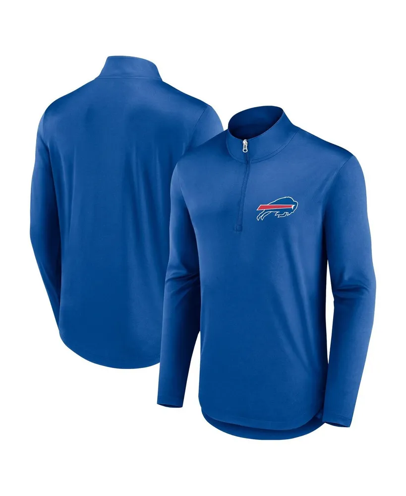 Men's Fanatics Royal Buffalo Bills Quarterback Quarter-Zip Top