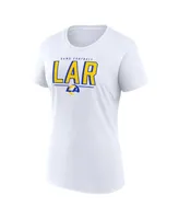 Women's Fanatics Royal, White Los Angeles Rams Two-Pack Combo Cheerleader T-shirt Set