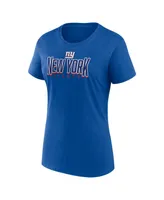 Women's Fanatics Royal New York Giants Route T-shirt