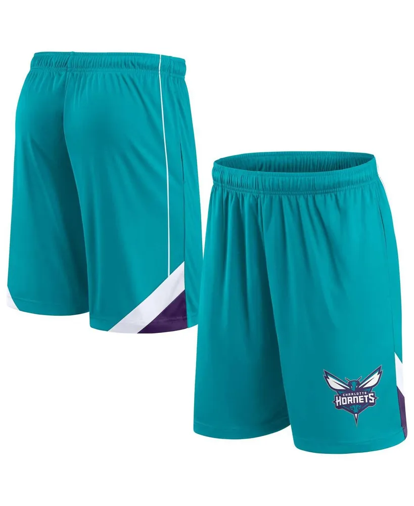 Men's Fanatics Teal Charlotte Hornets Slice Shorts