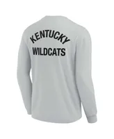 Men's and Women's Fanatics Signature Gray Kentucky Wildcats Super Soft Long Sleeve T-shirt