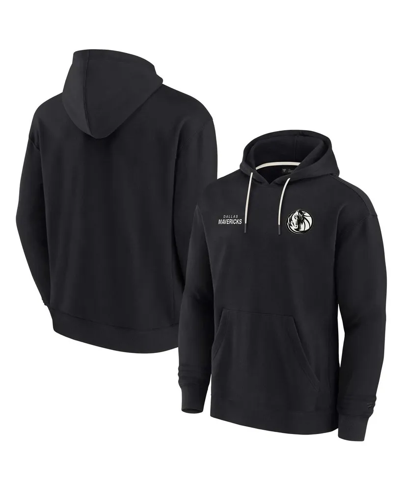 Men's and Women's Fanatics Signature Black Dallas Mavericks Super Soft Fleece Pullover Hoodie