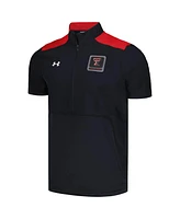 Men's Under Armour Black Texas Tech Red Raiders Motivate Half-Zip Jacket