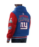 Men's G-iii Sports by Carl Banks Royal, Red New York Giants Player Option Full-Zip Hoodie Jacket