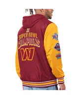 Men's G-iii Sports by Carl Banks Burgundy, Gold Washington Commanders Commemorative Reversible Full-Zip Jacket