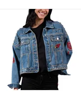 Women's G-iii 4Her by Carl Banks Arizona Cardinals First Finish Medium Denim Full-Button Jacket