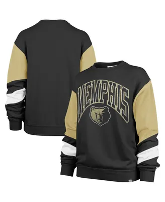 Women's '47 Brand Black Memphis Grizzlies 2023/24 City Edition Nova Crew Sweatshirt