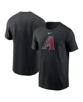 Men's Nike Black Arizona Diamondbacks Large Logo T-shirt