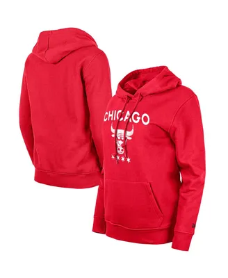 Women's New Era Red Chicago Bulls 2023/24 City Edition Pullover Hoodie