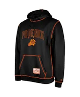 Men's New Era Black Phoenix Suns 2023/24 City Edition Satin Stitch Elite Pack Pullover Hoodie