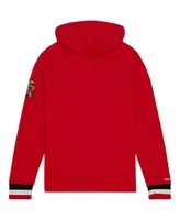 Men's Mitchell & Ness Red Maryland Terrapins Legendary Raglan Pullover Hoodie