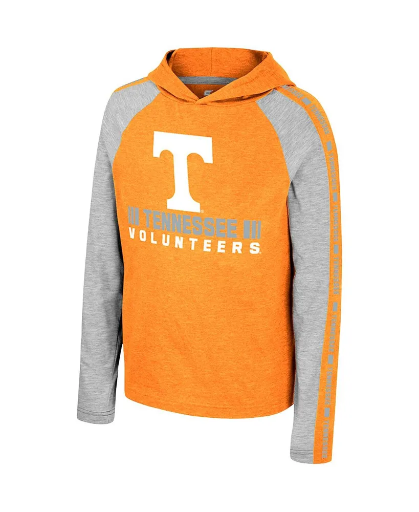 Big Boys Colosseum Tennessee Orange Tennessee Volunteers Ned Raglan Long Sleeve Hooded T-shirt