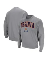 Colosseum Men's Virginia Cavaliers Arch and Logo Pullover Sweatshirt