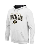 Men's Colosseum White Colorado Buffaloes Resistance Pullover Hoodie