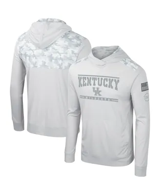 Men's Colosseum Gray Kentucky Wildcats Oht Military-Inspired Appreciation Long Sleeve Hoodie T-shirt
