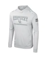 Men's Colosseum Gray Kentucky Wildcats Oht Military-Inspired Appreciation Long Sleeve Hoodie T-shirt