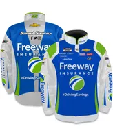 Men's Trackhouse Racing Team Collection Blue Daniel Suarez Freeway Insurance Nylon Uniform Full-Snap Jacket