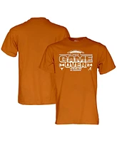 Men's Blue 84 Texas Orange Longhorns vs. Alabama Crimson Tide 2023 Football Score T-shirt