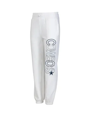Women's Concepts Sport White Dallas Cowboys Sunray French Terry Pants