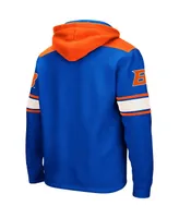 Men's Colosseum Royal Boise State Broncos 2.0 Lace-Up Pullover Hoodie