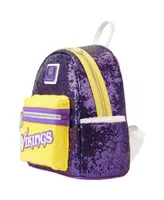 Men's and Women's Loungefly Minnesota Vikings Sequin Mini Backpack