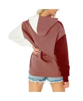 Women's Gameday Couture Maroon Texas A&M Aggies Hall of Fame Colorblock Pullover Hoodie