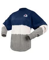 Women's Spirit Jersey Navy, Gray Colorado Avalanche Ombre Long Sleeve T-shirt