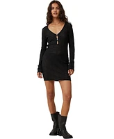 Cotton On Women's Keyhole Lace Mini Dress