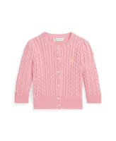 Polo Ralph Lauren Baby Girls Mini-Cable Cotton Cardigan Sweater
