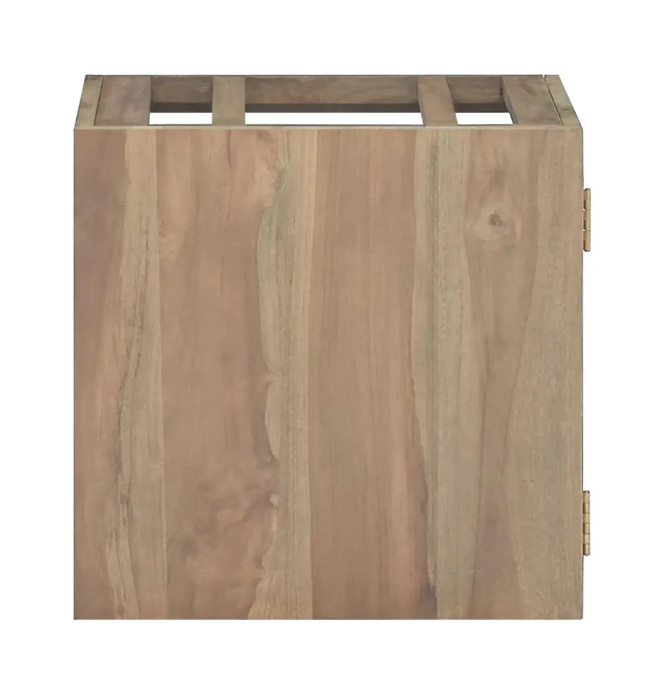 Wall-mounted Bathroom Cabinet 18.1"x10"x15.7" Solid Wood Teak