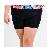 Calypsa Plus Mid-Thigh Swim Shorts