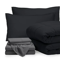 Bare Home Ultra-Soft Bed-in-a-Bag Comforter Set Queen