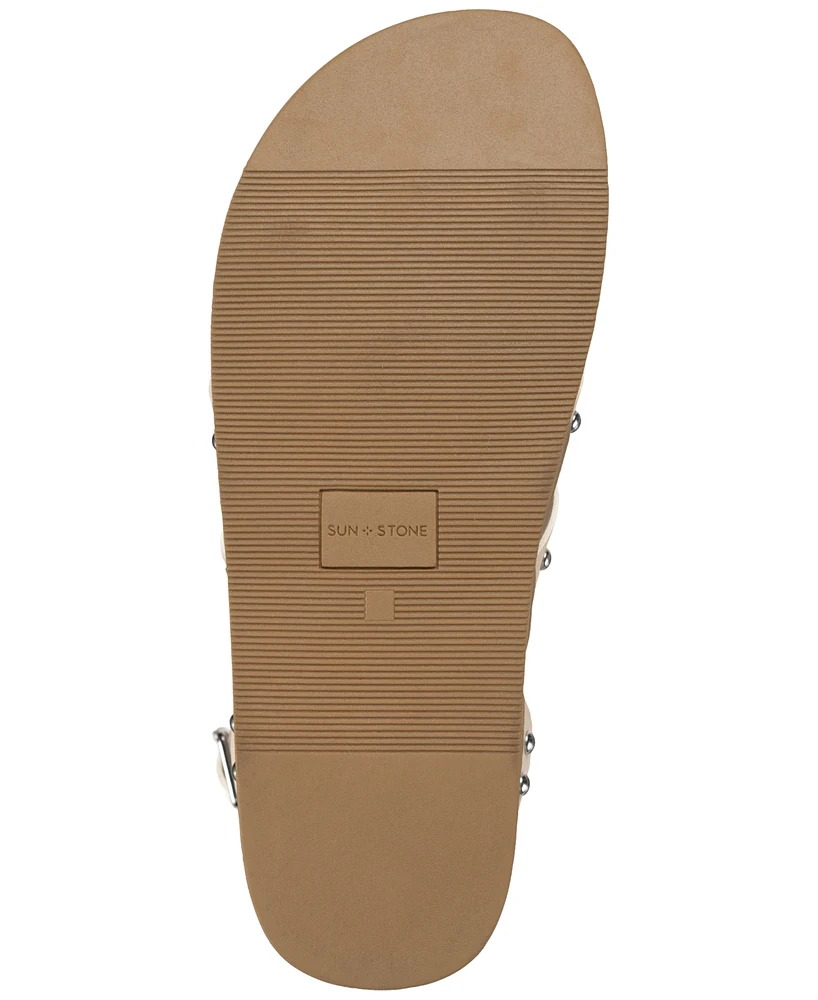 Sun + Stone Women's Finchh Strappy Footbed Sandals, Created for Macy's