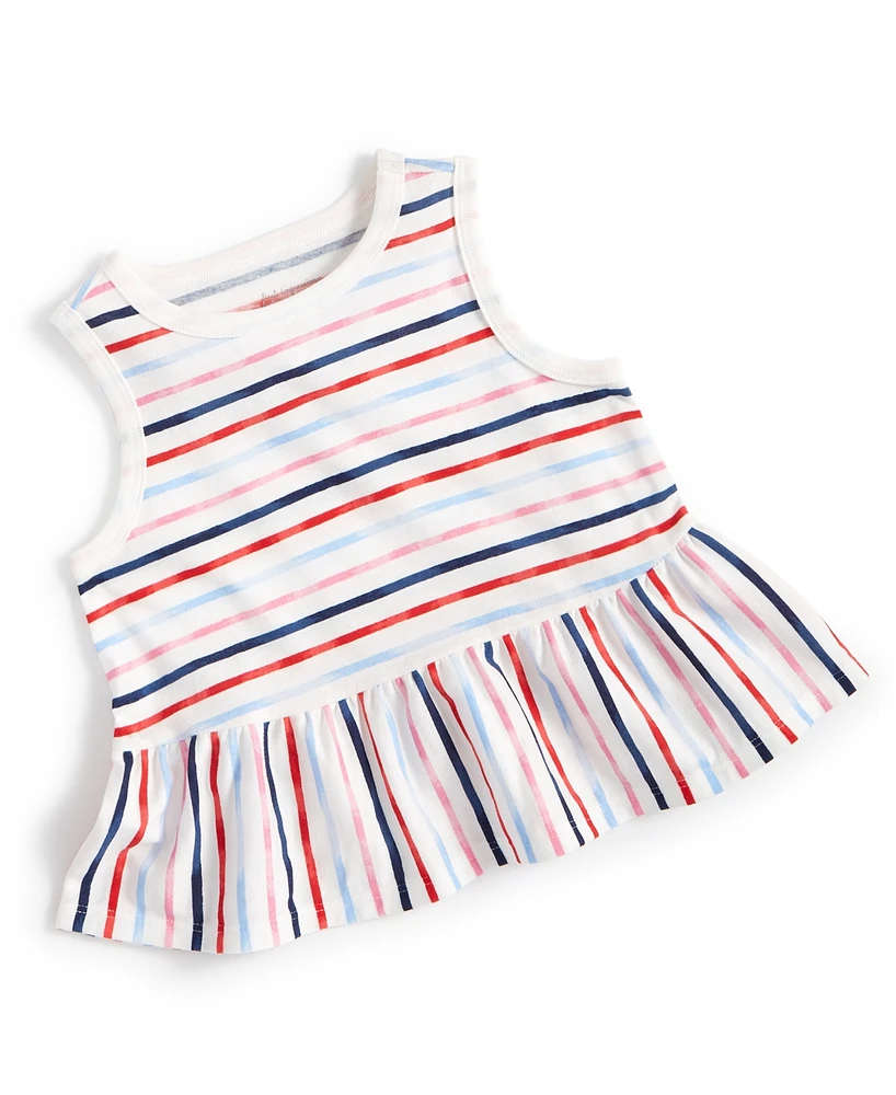 First Impressions Baby Girls Paint Stripe Tank Top, Created for Macy's