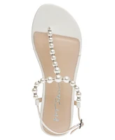 Betsey Johnson Women's Gal Pearl T-Strap Sandals
