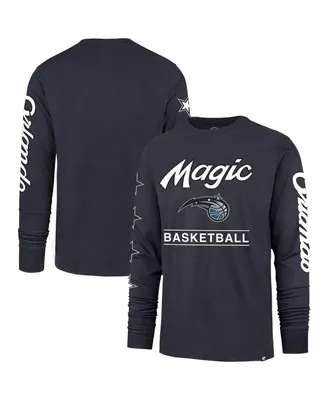 Men's '47 Brand Charcoal Orlando Magic 2023/24 City Edition Triplet Franklin Long Sleeve T-shirt