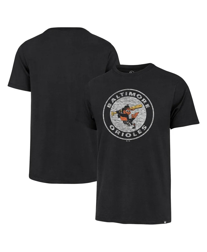 Men's '47 Brand Black Distressed Baltimore Orioles Premier Franklin T-shirt