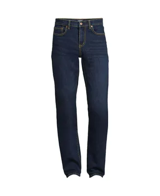 Lands' End Men's Recover 5 Pocket Traditional Fit Denim Jeans