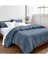Bare Home Ultra-Soft Sand washed Queen Duvet Cover & Sham Set