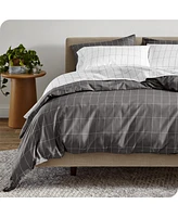 Bare Home Double Brushed Printed Duvet Cover Set