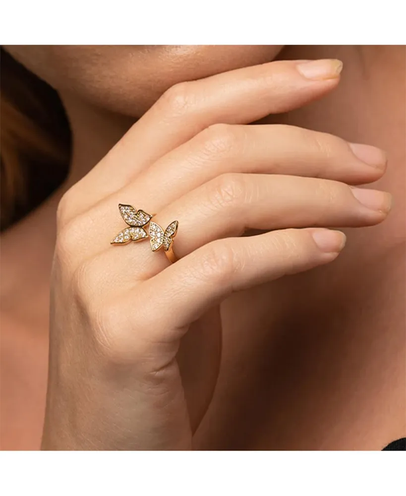 Butterfly Statement Adjustable Ring