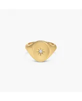 Sol Statement Adjustable Signet Ring