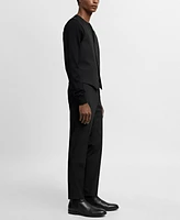 Mango Men's Super Slim-Fit Stretch Fabric Suit Vest