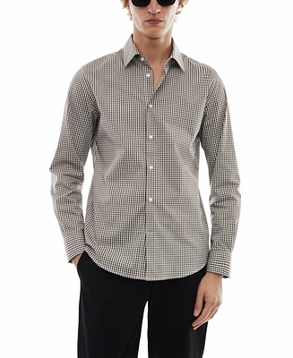 Mango Men's Micro-Stretch Fabric Shirt