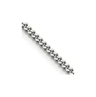 Chisel Stainless Steel Polished 3mm Curb Chain Necklace